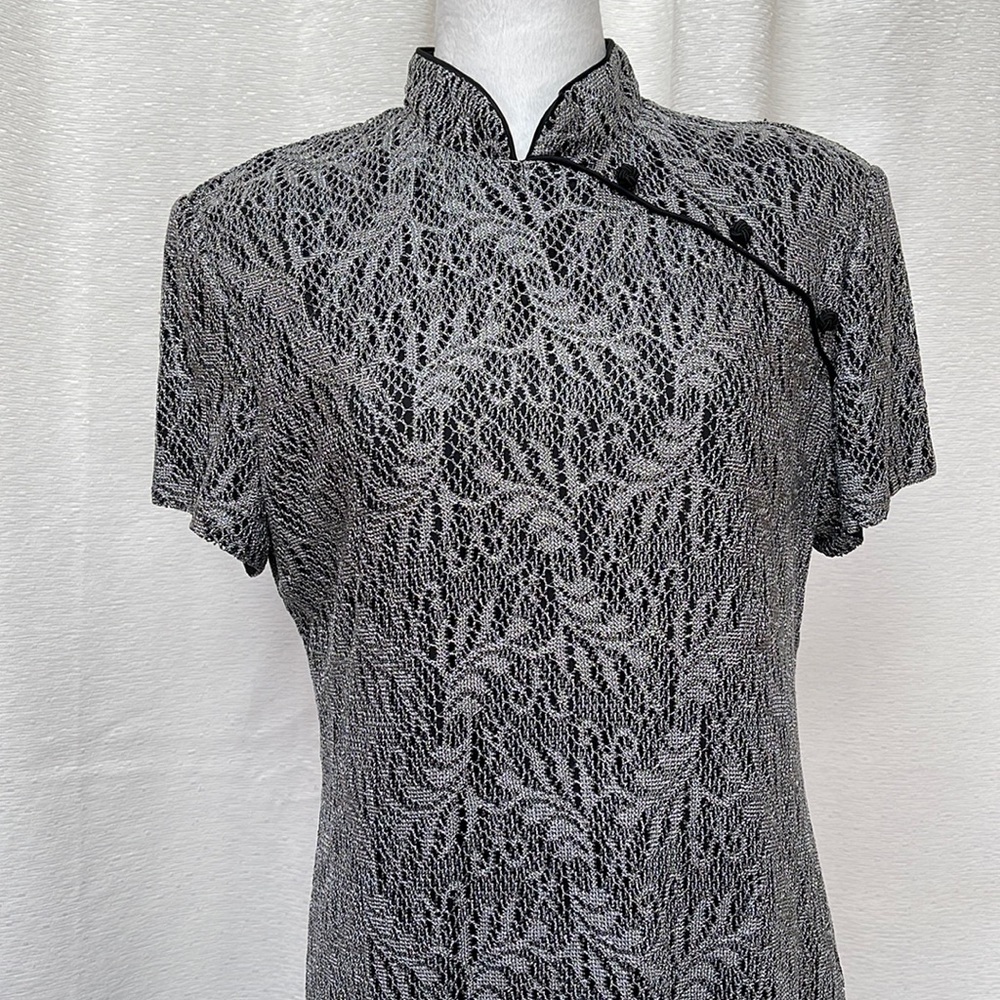 Jessica Howard Silver on Black Formal Gown Size 16